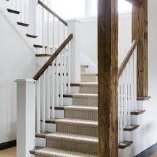 How to measure concrete stair treads. White Staircase With Rustic Wood Treads Design Ideas