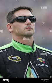 Sprint Cup Series driver Andy Lally during qualifying for Sunday's NASCAR  Sprint Cup Series auto race at Kansas Speedway Saturday, June 4, 2011, in  Kansas City, Kan. (AP Photo/Orlin Wagner Stock Photo -