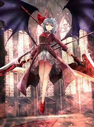 remilia and her gungnir レミリア かわいい 東方 かわいい 芸術的アニメ少女