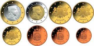 Latvia 2014 2 € hologrammi väritetty. Currency In Latvia Latvia Eu