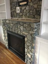 No detail is too small when designing your dream home. Beach Stone Fireplace Around A Gas Insert Mantle Not Complete Beachstone Stonework Natural Mason Petersimmonsmas Stone Fireplace Fireplace Beach Stones