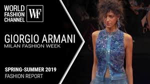 Launched by giorgio armani as a pioneer line in 1981, emporio armani is specifically intended for the younger generations. Giorgio Armani Milan Fashion Report Spring Summer 2019 Youtube
