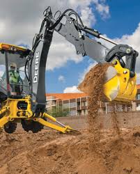 Difference Between An Excavator A Backhoe Hunker Backhoe Excavator Train