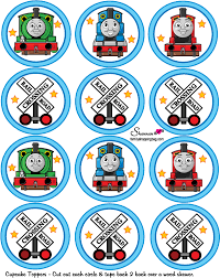 Free Thomas The Train Birthday Printables Cupcake Toppers Thomas Train Birthday Thomas The Train Birthday Party Thomas And Friends