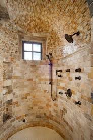 Brick Tile Shower Sredizemnomorskaya Vannaya Sredizemnomorskij Stil Plitka V Dushevuyu