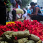 Mullick Ghat Flower Market Entryway Kolkata, West Bengal, India from mchandra18.blogspot.com