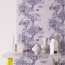 Urban Tree Lilac Brown Wallpaper Urban Tree Tree Wallpaper