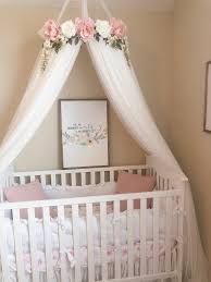 Over 381 canopy crib pictures to choose from, with no signup needed. Aurora Canopy Serene Floral Crib Canopy Bed Crown Nursery Decor Teepee Bab Kinderzimmer Dekor Kinderzimmer Fur Madchen Madchen Kinderzimmer Dekor