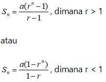 Bentuk umum dari deret geometri tak hingga yaitu : Deret Geometri Tak Hingga Rumus Dan Contoh Soal Guru Belajarku