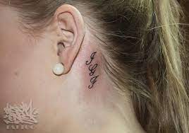 Especially if the virgo symbol is inked on the back of the ear, it looks bold and elegant at the same time. 38 Popular Hairline Tattoo Ideas To Get Inked In Style Ear Tattoo Tattoos Hairline Tattoos
