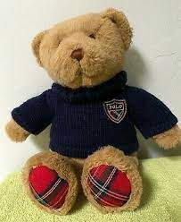 Nwt Ralph Lauren Polo Teddy Bear Plush Stuffed Animal 2008 15 Quot With Logo Sweater Teddy Teddy Bear Teddy Bear Plush