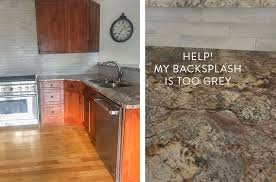 Check spelling or type a new query. Wwmd Help My Beige Glass Backsplash Turned Gray Kitchens