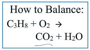 How To Balance C3h8 O2 Co2 H2o Propane Combustion Reaction Youtube