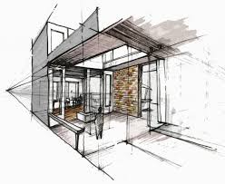 Like How They Only Used Color In Accent Places Interior Sketch Architecture Drawing Architecture Sketch