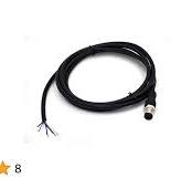 Finecables Industrial M12 Male 5 Pin Connector 2M Overmolding PVC Cable,  22AWG, UL Listed