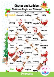If the child lands at the bottom of a ladder, they immediately climb to the top. Chutes And Ladders Christmas Edition Sleighs And Chimneys Christmas Activities Christmas Edition Christmas Sleigh