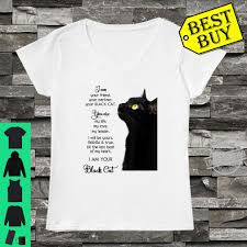 Two sides of the same coin. Black Cat Quote For Cat Kittens Cat Dad Cat Mom Shirt