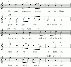 Nikolaus komm in unser haus, pack die großen taschen aus. Musiknoten Zum Lied Niklaus Kommt In Unser Haus Nikolaus Lieder Noten Kinder Lied
