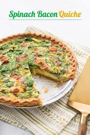 The possible are endless when it comes to quiche. Best Quiche Recipe With Spinach Bacon Or Ham Easy Best Recipe Box