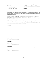 The speed of a wave depends on the characteristics of the medium. Exam 3 With Solutions Physics I Honors 2010 Phys 1150 Docsity