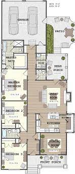 Southernlivinghouseplans Com Bradford Bungalow Ii Narrow House Plans New House Plans Narrow House