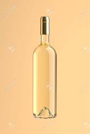 Bottle Of White Wine Isolated On Yellow Background Golden Cap Stock Photo Picture And Royalty Free Image Image 15630781