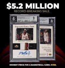 Lebron james of the lakers. Lebron James Ultra Rare Nba Trading Card Sold For 5 2m Bbc Sport