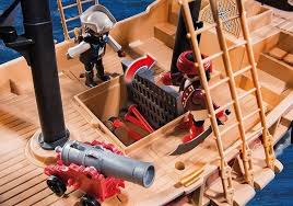 Playmobil Pirates 6678 Floating Pirate Raiders Ship With Cannons 4008789066787 Ebay Floating Pirate Playmobil Home Appliances Playmobil Ebay