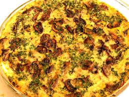 Cremini Mushroom Bacon And Shallot Crustless Quiche Food Network Kitchen Food Network Crustless Quiche Quiche Recipes Stuffed Mushrooms