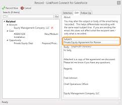 Please let me know if you have any questions.. Editing Email Content When Recording To Salesforce From Ibm Notes Knowledge Base Linkpoint360