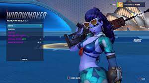Overwatch: Widowmaker Cote D'azur Skin All Emotes, Poses, Intros & Weapons  + First Person (Epic) - YouTube