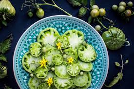 Saveurs D Ete Idees De Recettes Avec Des Tomates Vertes Recette Tomate Recette Tomate Verte Tomates Vertes