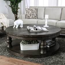 Rustic reclaimed wood extra long storage trunk chest. Furniture Of America Bae Rustic Solid Wood Round Coffee Table Overstock 20740181
