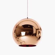 Copper Shade Ball Pendant Light