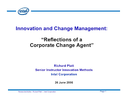 intel corporate change agent