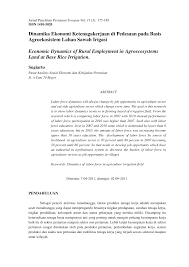 Dua hal yang mempengaruhi peningkatan. Https Media Neliti Com Media Publications 139368 Id Dinamika Ekonomi Ketenagakerjaan Di Pede Pdf