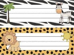 Classroom Decor Jungle Theme Editable Desk Tags Labels Welcome Walt Wilf Tib Safari Theme Classroom Jungle Theme Classroom Animal Print Classroom