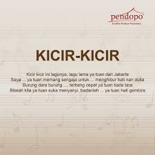Hal tersebut juga dijelaskan dalam buku berjudul seni musik tradisi nusantara yang disusun oleh ketut wisnawan dan ida bagus arya lawa manuaba (2020:2) yang menjelaskan bahwa seni musik adalah karya seni manusia sebagai ungkapan isi hati manusia. Pendopo Rumah Batik Sur Twitter Kicir Kicir Merupakan Salah Satu Lagu Daerah Indonesia Yang Berasal Dari Betawi Atau Jakarta Biasanya Lagu Daerah Ini Diajarkan Di Sekolah Dasar Ingatkah Kamu Dengan Lirik Lagu