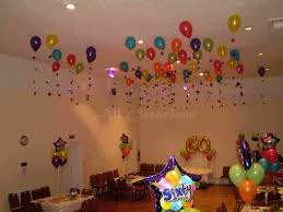 Ceiling Balloon Decoration Ideas For Birthday Party At Home Balloon Decorations For High Ceilings I Love The Stars Tied To The Balloons Balloons Black Balloons Balloon Diy