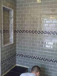 See more ideas about tile bathroom, bathrooms remodel, bathroom design. Bathroom Shower Tile Glass Subway Tile On Walls With Small Floor Tiles Description From Pinte Glass Tile Bathroom Glass Tile Shower Glass Tile Bathroom Wall