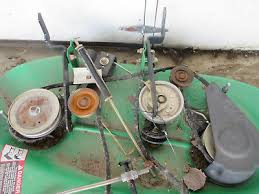 Standard m139802 or m139803 bagger m139803 mulch m139802 mower drive belts m124895 leveling gauge ty15272 parts for 46 inch mower deck item part number blades. John Deere Sabre 42 Complete Mower Deck 1542 1742 Hs Pick Up In Mn 275 00 Picclick