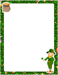 Printable St Patrick S Day Border Free Gif Jpg Pdf And Png Downloads At Http Pageborde St Patrick Day Activities St Patrick S Day Crafts San Patrick Day