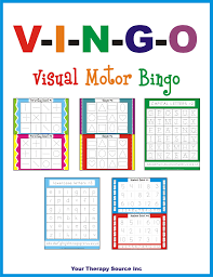 Different Bingo Games To Play V I N G O Visual Motor Bingo Your Therapy Source Visual Motor Activities Occupational Therapy Activities Visual Perceptual Activities
