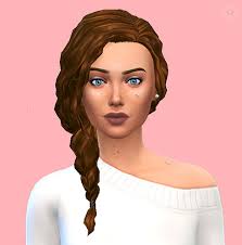 The front section steals the show of this haircut as the hair cut is all about the front are. Choco Sims Curly Side Braid Sims 4 Hairs