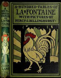 A Hundred Fables Of La Fontaine Illustrated By Percy J Billinghurst Fable Books Antique Books Book Cover Design