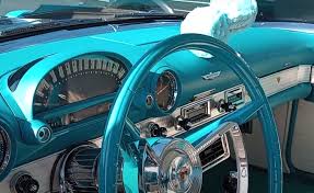 Image result for Peacock Blue 1956 Thunderbird