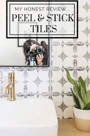 An Honest Review Of My Peel And Stick Tiles One Year Later Stick On Tiles Peel And Stick Tile Stick Tile Backsplash