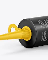 Download Sealant Tube Mockup In Tube Mockups On Yellow Images Object Mockups PSD Mockup Templates