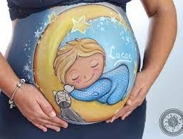 33 Ideas Bonitas Para Pintar Tu Barriga De Embarazada