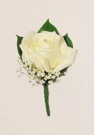 Classic Button Hole With White Rose Hard Ruscus And Diamante Decoration Wedding Bouquets Flower Bouquet Wedding Buttonhole Flowers